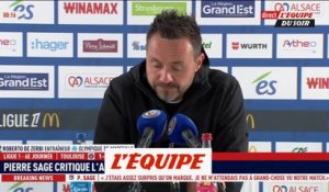 De Zerbi : « La défaite est méritée » - Foot - L1 - OM