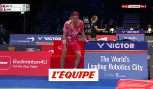 Viktor Axelsen malade en plein match face à Alex Lanier - Badminton - Open du Danemark