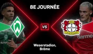 8e j. - Leverkusen perd deux points dans les derniers instants contre le Werder Brême