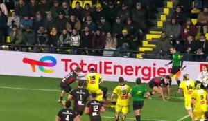 TOP 14 - Essai de Oscar JEGOU (SR) - Stade Rochelais - Stade Toulousain