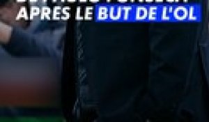 Vive émotion de Paulo Fonseca après le premier but de l'OL