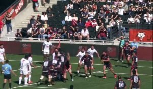 TOP 14 - Essai de Yanis CHARCOSSET (LOU) - LOU Rugby - Section Paloise