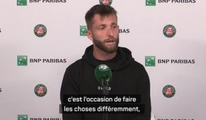 Roland-Garros - Moutet : “Djokovic ? Toujours un honneur de jouer ce genre de joueur”