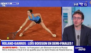 Roland-Garros: exploit pour la Française Loïs Boisson qui se qualifie en demi-finales après sa victoire contre la 6e mondiale, Mirra Andreeva