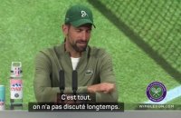 Wimbledon - Djokovic : "Federer en tribunes ? J'ai enfin brisé la malédiction"