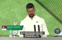Wimbledon - Djokovic : "Une sale chute"