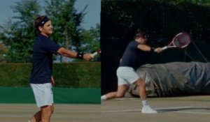 Wimbledon 2025 - Roger Federer n'a pas pu s'empêcher de fouler le gazon de Wimbledon...