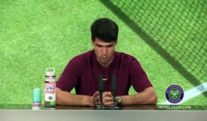 Wimbledon 2025 - Carlos Alcaraz : "Avec Jannik, on construit une très belle rivalité"