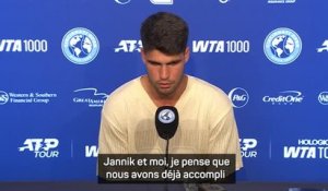 Cincinnati - Alcaraz : "Très heureux de cette rivalité avec Sinner"