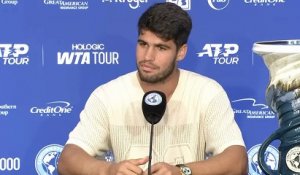 Cincinnati 2025 - Carlos Alcaraz: “Je souhaite à Jannik Sinner un bon rétablissement”