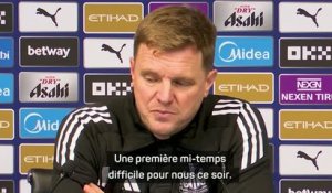 Newcastle - Howe regrette la première mi-temps et le manque d’efficacité offensive