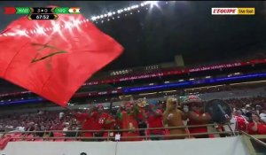 Hamza Igamane marque sur son premier ballon - Foot - Qualif. Coupe du monde - Maroc