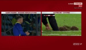 Autriche - Chypre interrompu à cause d'un trou dans la pelouse - Foot - Qualif. Coupe du monde