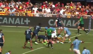 TOP 14 - Essai de Jerfferson-Lee JOSEPH (USAP) - USA Perpignan - Aviron Bayonnais