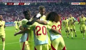 L'ouverture du score de Pedri face à la Turquie - Foot - Qualif. Coupe du monde