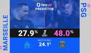 Ligue 1 - OM vs. PSG, les prédictions d'Opta