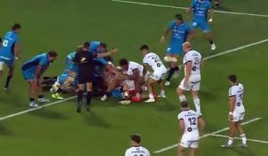 TOP 14 - Essai de Celian POUZELGUES (ST) - Montpellier Hérault Rugby - Stade Toulousain