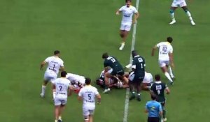 TOP 14 - Essai de Théo ATTISSOGBE (SP) - ASM Clermont - Section Paloise