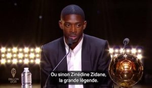 Ballon d’Or - Dembélé : "C'est exceptionnel de faire partie de cette liste"