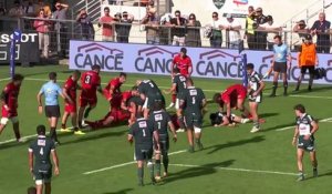 TOP 14 - Essai de Reece HEWAT (SP) - Section Paloise - LOU Rugby