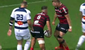 TOP 14 - Essai de Théo NTAMACK (ST) - Stade Toulousain - Castres Olympique