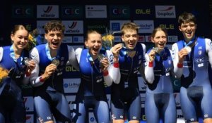 Cyclisme - Championnats d'Europe UEC Drôme-Ardèche 2025 - Le résumé du relais mixte Juniors... la France en argent !