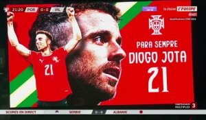 Le bel hommage à Diogo Jota pendant Portugal - Irlande - Foot - Qualif. Coupe du monde
