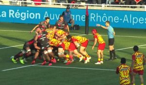 TOP 14 - Essai de Mattéo LE CORVEC (USAP) - LOU Rugby - USA Perpignan