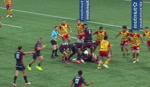 TOP 14 - Essai de Josiah MARAKU (LOU) - LOU Rugby - USA Perpignan
