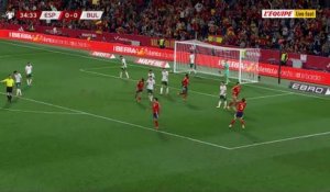 Le but de Mikel Merino avec l'Espagne - Foot - Qualif. Coupe du monde