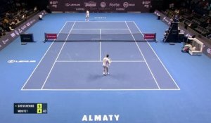 Almaty - Moutet se sort du piège Shevchenko