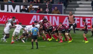 TOP 14 - Essai de Thomas RAMOS (ST) - Stade Toulousain - RC Toulon