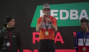 Cyclisme - Nedbank Gravel Burn 2025 -  Matthew Beers, Simon Pellaud et le Français Hugo Drechou sur le podium en Afrique du Sud