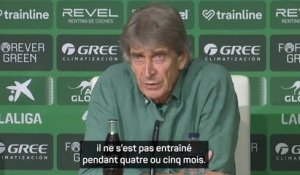 Betis - Pellegrini : "Antony doit progressivement retrouver sa meilleure forme"