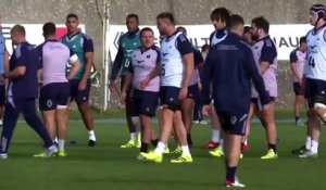 Toujours convalescent, Antoine Dupont s’est entraîné avec les Bleus à Marcoussis - Rugby - Tests - Bleus