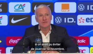 Bleus - Deschamps aurait préféré "éviter de jouer ce 13 novembre"