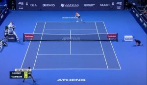 Athènes - Djokovic bat Hanfmann et se qualifie pour sa 144e finale en carrière