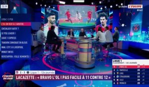 Alexandre Lacazette se plaint de l'arbitrage du match OL-PSG : « Pas facile à 11 contre 12 » - Foot - Ligue 1 - OL