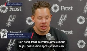 Spurs - Johnson a aimé le sang-froid et la solidité de Wembanyama