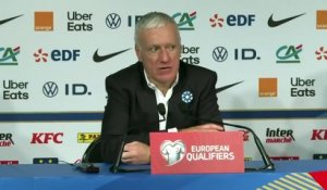 La conférence de presse de Didier Deschamps après France - Ukraine en intégralité - Foot - Qualif. Coupe du monde - Bleus
