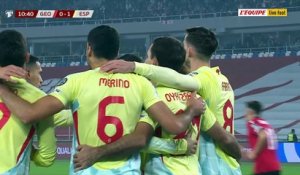 Le but d'Oyarzabal pour l'Espagne - Foot - Qualif. Coupe du monde