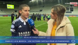 Le Moguedec évoque «l'ambition, la personnalité et le caractère» de son équipe après la victoire du PFC face à Benfica - Foot - Ligue des champions (F) - Paris FC