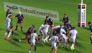 TOP 14 - Essai de Facundo ISA (SP) - Union Bordeaux-Bègles - Section Paloise