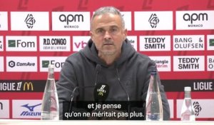PSG - Luis Enrique : "Notre plus mauvais match de la saison"