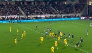 TOP 14 - Essai de Dillyn LEYDS (SR) - Section Paloise - Stade Rochelais