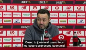 Marseille - De Zerbi : "Notre pire performance de la saison"