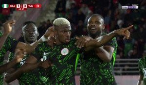 Osimhen glace la Tunisie avant la mi-temps !