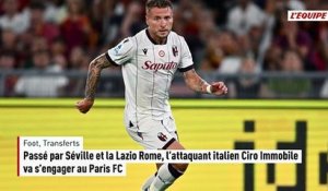 Mercato : passé par Séville et la Lazio Rome, l'attaquant italien Ciro Immobile va s'engager au Paris FC - Foot - Transferts
