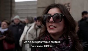 JO 2026 - Des manifestations à Milan contre la venue de l'ICE