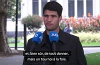Open d'Australie - Alcaraz sur le Grand Chelem calendaire : "Un tournoi à la fois"